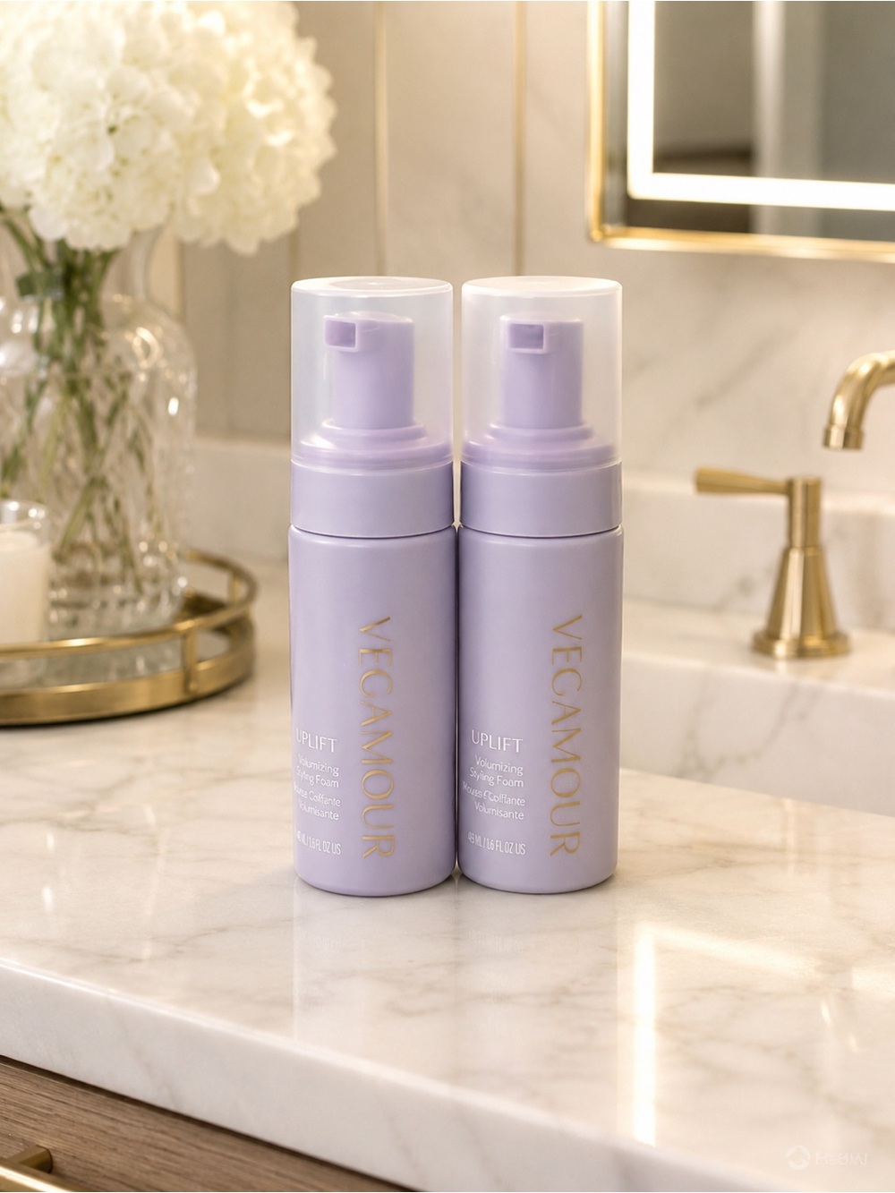 Vegamour Uplift Volumizing Styling Foam, 48ML travel size Brand New x 2! Bundle!
